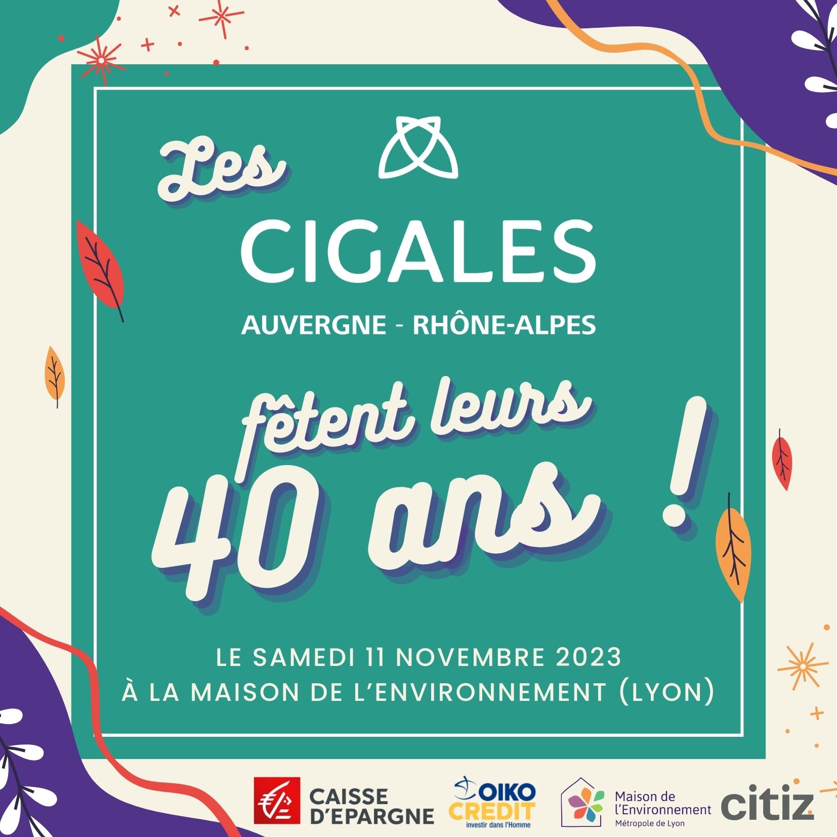 Les CIGALES fêtent leurs 40 ans ! Mois de l'ESS